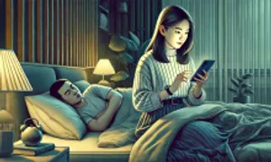 Chồng nhắn tin với nữ đồng nghiệp từ 5h sáng tới 12h đêm Chồng nhắn tin với nữ đồng nghiệp từ 5h sáng tới 12h đêm